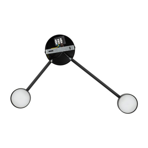 Kinkiet lampa ścienna nowoczesna metalowa edison pręty koła patyk wskazówka Tk Lighting Avia 6808 2x10W GX53 czarny