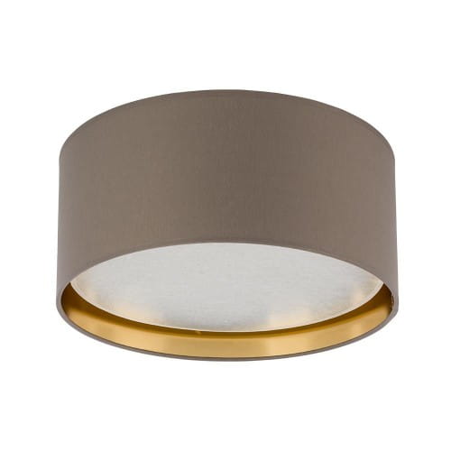 Plafon lampa sufitowa okrągła z abażurem koło TK Lighting Bilbao 4404 4x15W E27 beżowy złoty