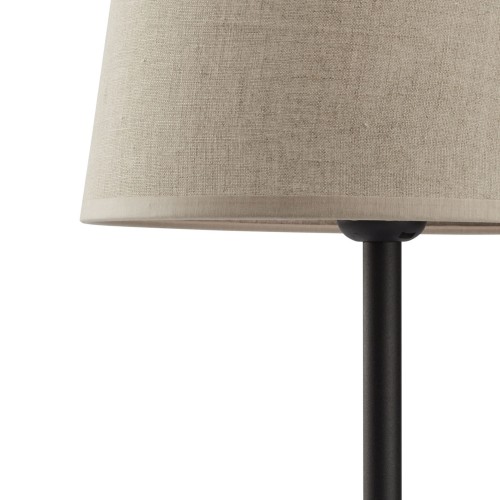 Lampa nocna stołowa z abażurem len TK Lighting Chicago 3989 1x15W E27 beżowa czarna