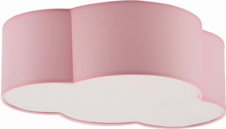Plafon chmurka do pokoju dziecka lampa sufitowa Tk Lighting Cloud 6075 2x15W E27 biały różowy