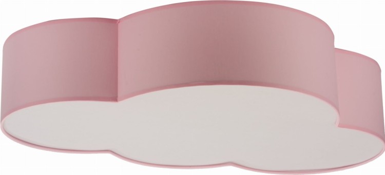 Plafon chmurka do pokoju dziecka lampa sufitowa Tk Lighting Cloud 6072 4x15W E27 biały różowy