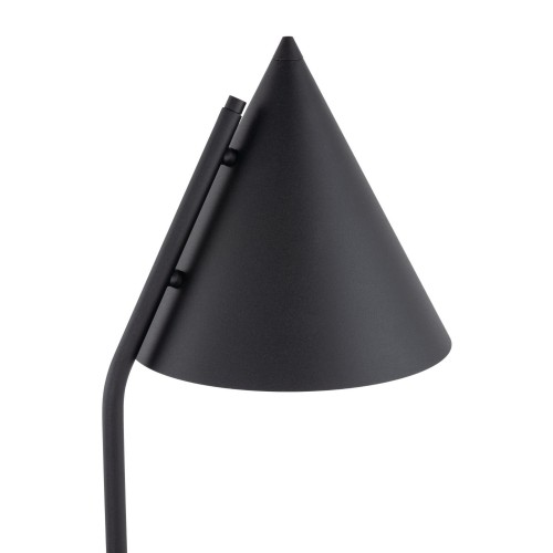 Lampa podłogowa nowoczesna skandynawska loft klosz metalowy stożek czarna TK Lighting Cono 16010 1x15W E27