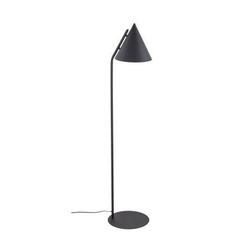 Lampa podłogowa nowoczesna skandynawska loft klosz metalowy stożek czarna TK Lighting Cono 16010 1x15W E27