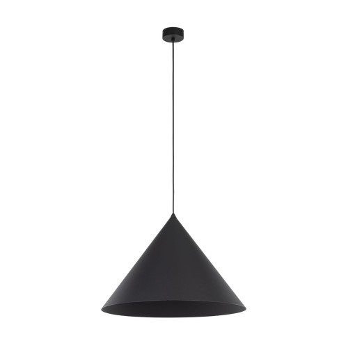Lampa wisząca nowoczesna skandynawska loft klosz metalowy stożek czarna TK Lighting Cono 10058 1x15W E27