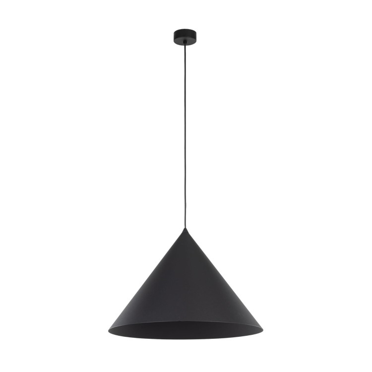 Lampa wisząca nowoczesna skandynawska loft klosz metalowy stożek czarna TK Lighting Cono 10058 1x15W E27