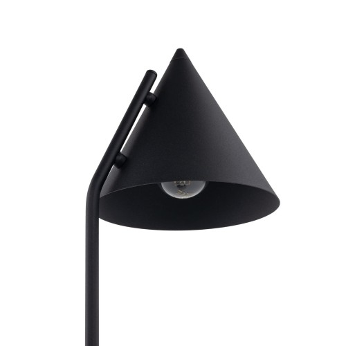 Lampka nowoczesna skandynawska klosz metalowy stożek czarna TK Lighting Cono 16009 1x15W E27