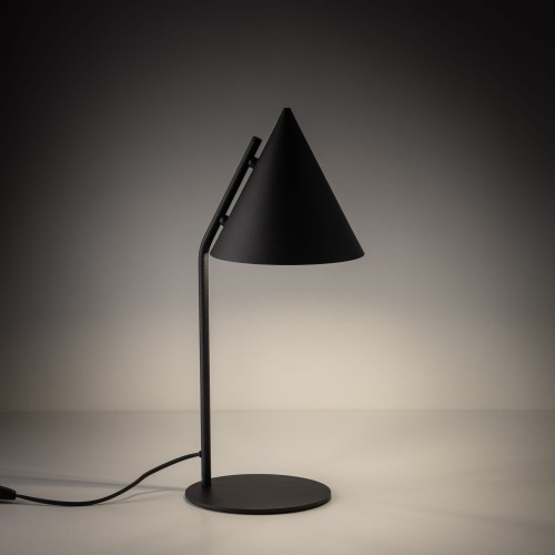 Lampka nowoczesna skandynawska klosz metalowy stożek czarna TK Lighting Cono 16009 1x15W E27