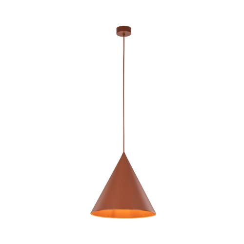 Lampa wisząca nowoczesna skandynawska klosz metalowy stożek czerwona TK Lighting Cono 10065 1x15W E27