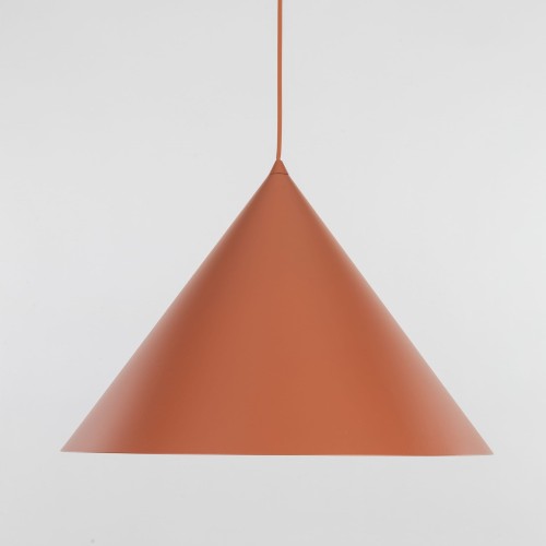 Lampa wisząca nowoczesna skandynawska klosz metalowy stożek czerwona TK Lighting Cono 10089 1x15W E27