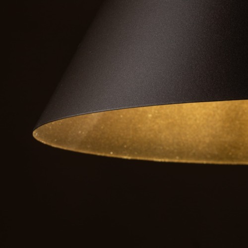 Lampa wisząca nowoczesna skandynawska klosz metalowy stożek brązowa TK Lighting Cono 10037 1x15W E27