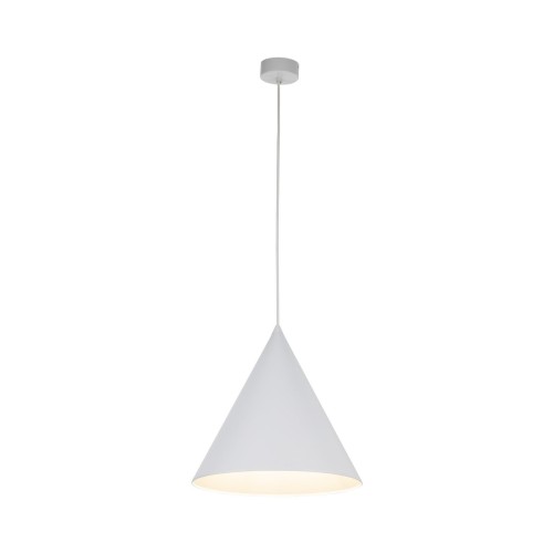 Lampa wisząca nowoczesna skandynawska klosz metalowy stożek biała TK Lighting Cono 10009 1x15W E27