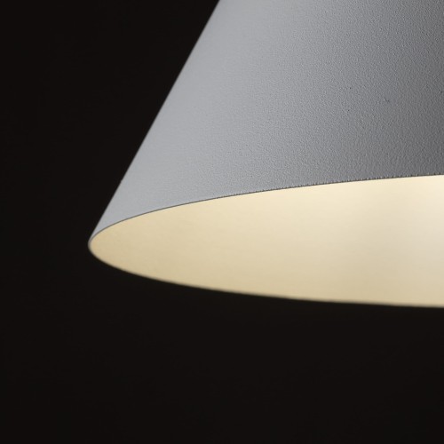 Lampa wisząca nowoczesna skandynawska klosz metalowy stożek biała TK Lighting Cono 10008 1x15W E27