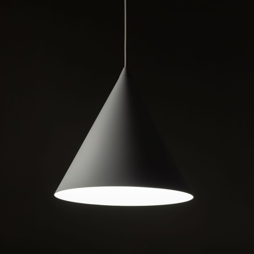 Lampa wisząca nowoczesna skandynawska klosz metalowy stożek biała TK Lighting Cono 10008 1x15W E27