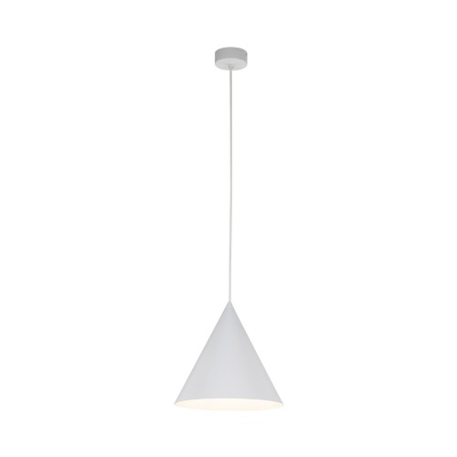 Lampa wisząca nowoczesna skandynawska klosz metalowy stożek biała TK Lighting Cono 10008 1x15W E27