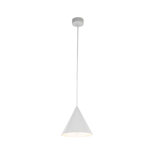 Lampa wisząca nowoczesna skandynawska klosz metalowy stożek biała TK Lighting Cono 10007 1x15W E27