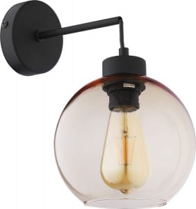 TK Lighting Cubus Graphite 4135 Kinkiet oprawa ścienna 1x60W E27 bursztyn czarny