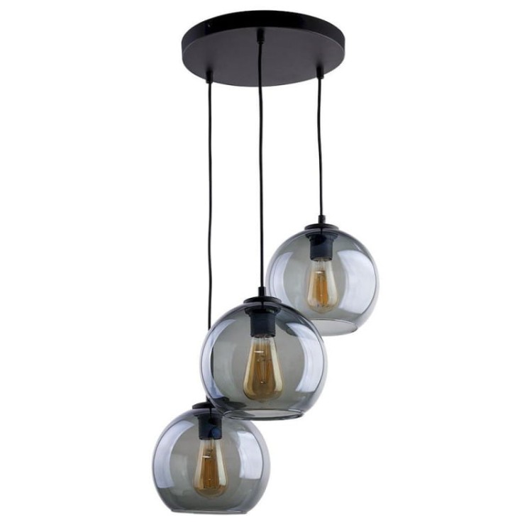TK Lighting Cubus Graphite 2819 Lampa wisząca 3x60W E27 grafit czarny