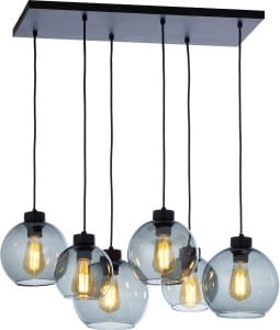 TK Lighting Cubus Graphite 2833 Lampa wisząca 6x60W E27 grafit czarny