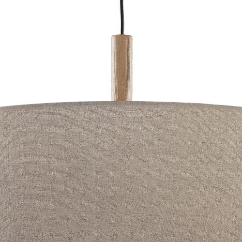 Tk Lighting Deva 6107 lampa wisząca 1x15W E27 czarna drewniana