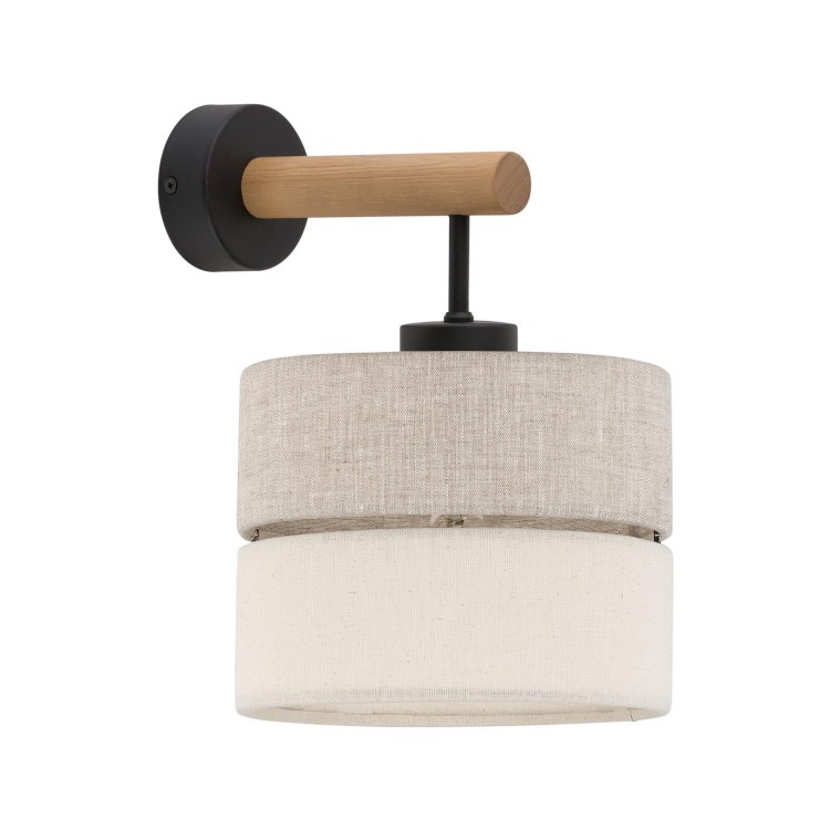 Tk Lighting Eco 5776 kinkiet lampa ścienna 1x15W E27 czarny drewniany