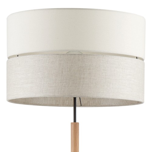 Tk Lighting Eco 5597 lampa stojąca podłogowa 1x15W E27 czarna drewniana