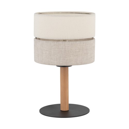 Tk Lighting Eco 5596 lampa stołowa lampka 1x15W E27 czarna drewniana