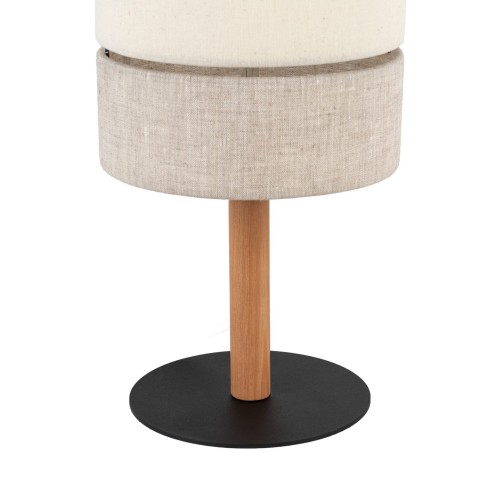 Tk Lighting Eco 5596 lampa stołowa lampka 1x15W E27 czarna drewniana