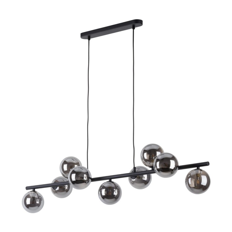 Tk Lighting Estera 5667 lampa wisząca 9x6W G9 czarna grafitowa