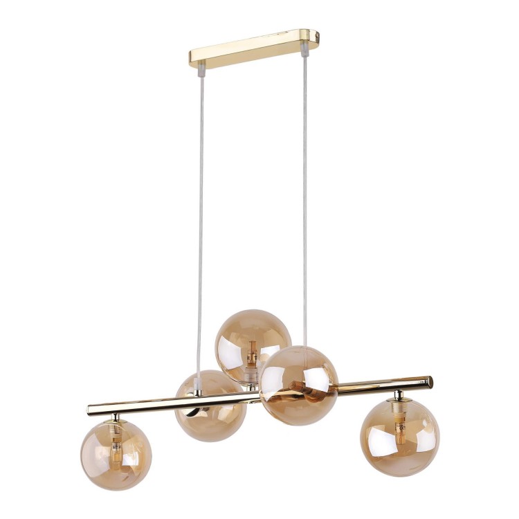 Tk Lighting Estera 4549 lampa wisząca 5x6W G9 biała czarna