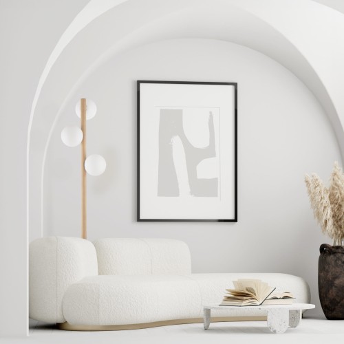 Lampa podłogowa nowoczesna elegancka drewniana loft industrialna klosz szklany kule drewniana biała TK Lighting Estera 5809 3x6W G9