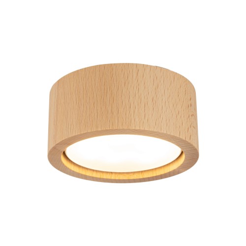 Spot nowoczesny skandynawski boho drewniany koło tuba drewniany TK Lighting Eve 10123 1x11W GX53