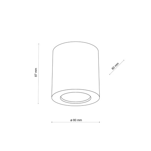 Spot nowoczesny skandynawski boho drewniany koło tuba drewniany TK Lighting Eve 10121 1x10W GU10
