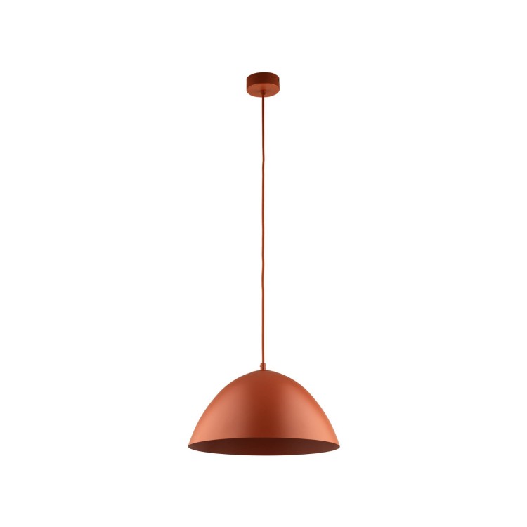 Lampa wisząca klasyczna retro klosz metalowy miska ceglana TK Lighting Faro 10259 1x15W E27