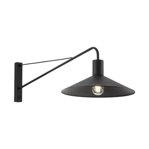 Kinkiet nowoczesny industrialny loft klosz metalowy czarny TK Lighting Jump 6638 1x15W E27