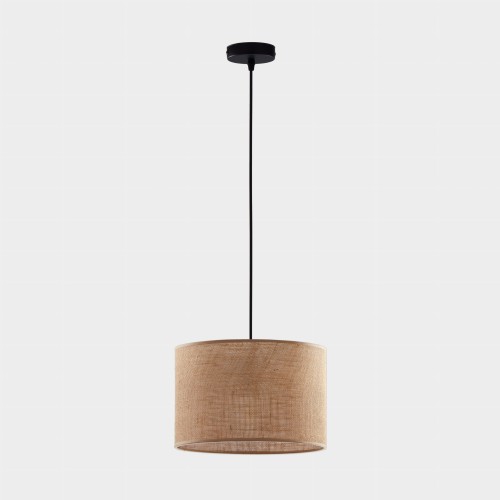 TK Lighting Juta 6580 lampa wisząca 1X15W E27 brązowa czarna