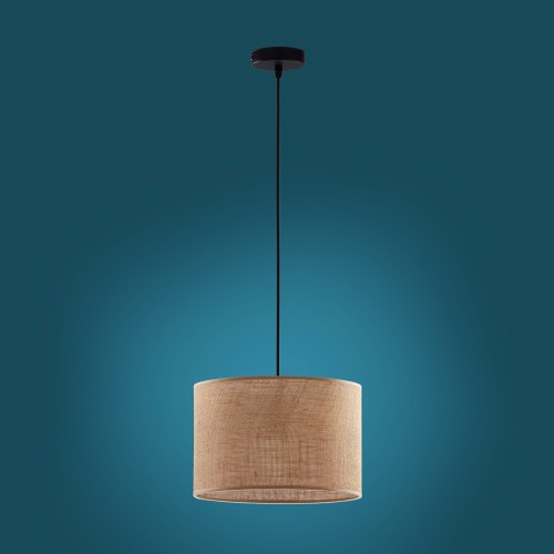 TK Lighting Juta 6580 lampa wisząca 1X15W E27 brązowa czarna