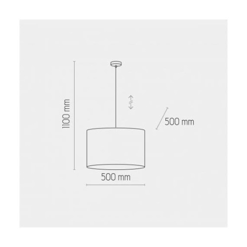 TK Lighting Juta 6582 lampa wisząca 3X15W E27 brązowa czarna