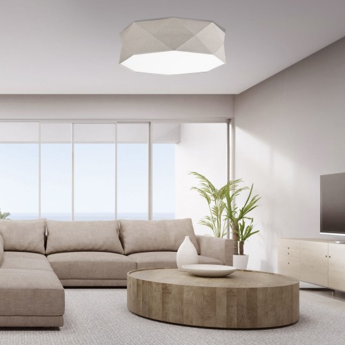 Tk Lighting Kantoor 6195 plafon lampa sufitowa 4x15W E27 biały szary