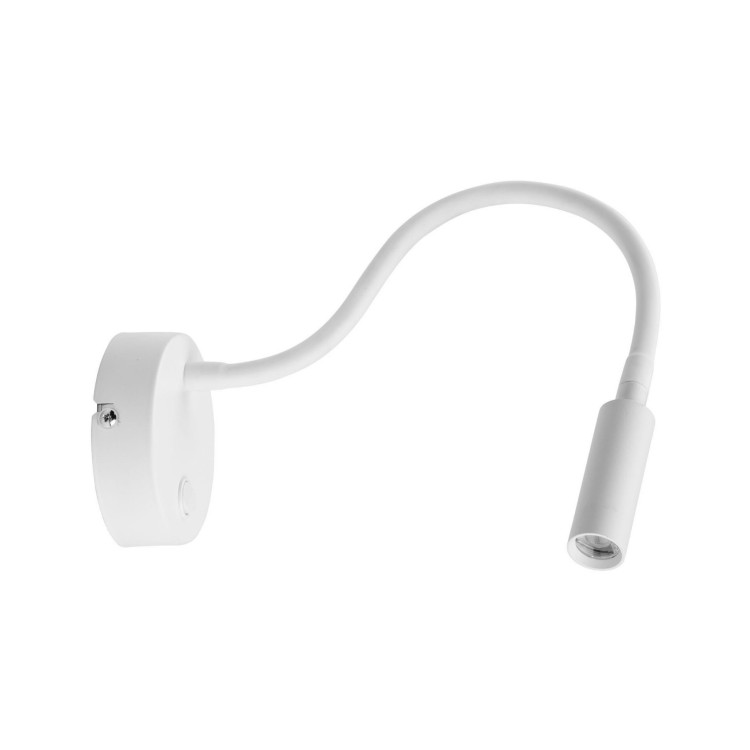 Kinkiet do czytania giętki z wyłącznikiem Tk Lighting Lagos 5921 1x6W G9 biały