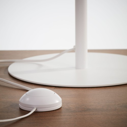 TK Lighting Linobianco 5241 lampa stojąca podłogowa 1x60W E27 biała brązowa
