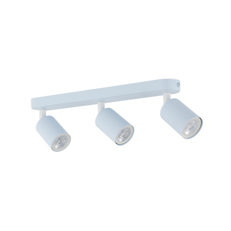 Plafon nowoczesny skandynawski loft metalowy reflektory niebieski TK Lighting Livia 10238 3x10W GU10