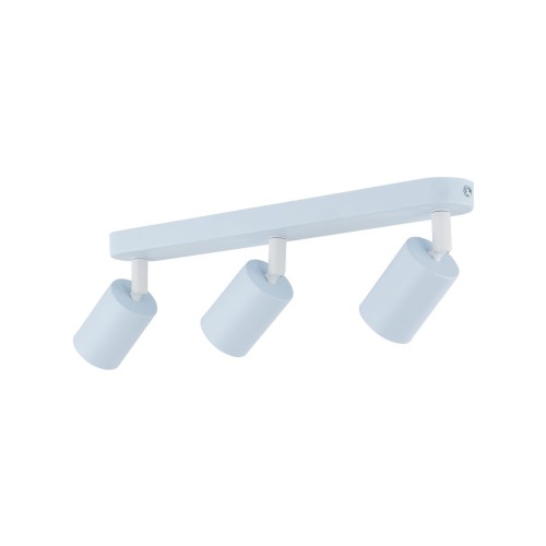Plafon nowoczesny skandynawski loft metalowy reflektory niebieski TK Lighting Livia 10238 3x10W GU10