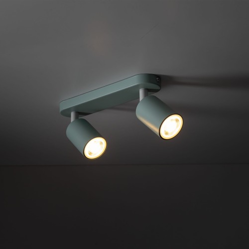 Plafon nowoczesny skandynawski loft metalowy reflektory miętowy TK Lighting Livia 10235 2x10W GU10