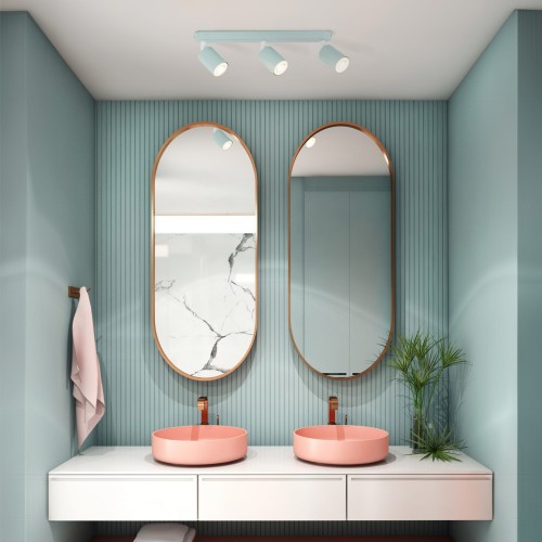 Plafon nowoczesny skandynawski loft metalowy reflektory miętowy TK Lighting Livia 10236 3x10W GU10