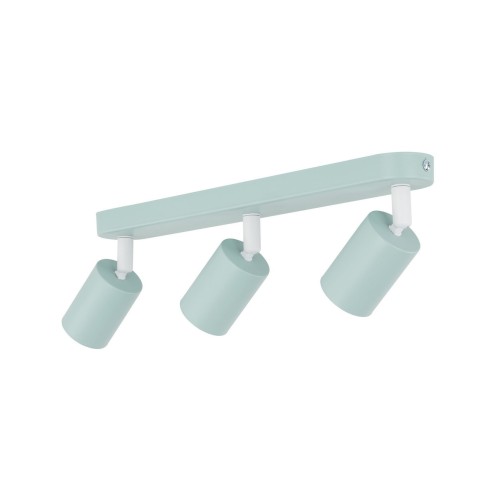 Plafon nowoczesny skandynawski loft metalowy reflektory miętowy TK Lighting Livia 10236 3x10W GU10