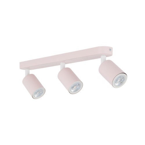 Plafon nowoczesny skandynawski loft metalowy reflektory różowy TK Lighting Livia 10234 3x10W GU10