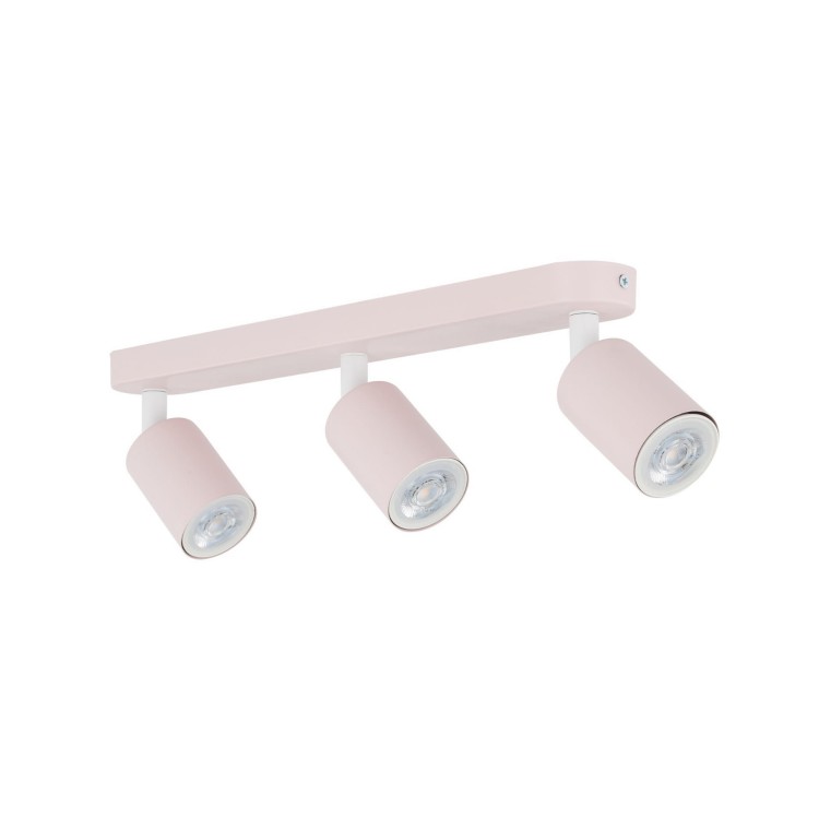 Plafon nowoczesny skandynawski loft metalowy reflektory różowy TK Lighting Livia 10234 3x10W GU10