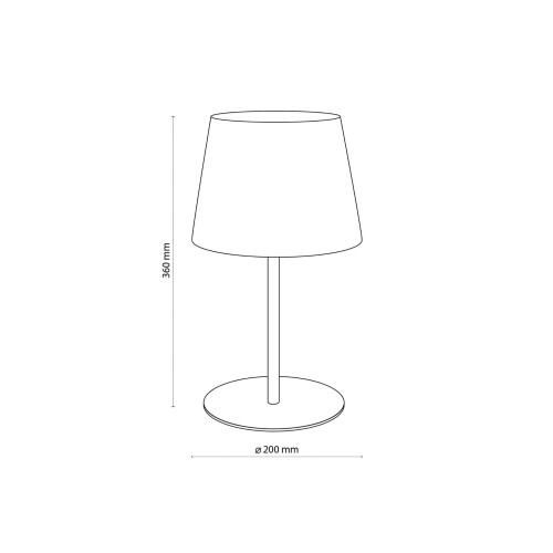 TK Lighting Maja 2936 lampa stołowa lampka 1x60W E27 czarna