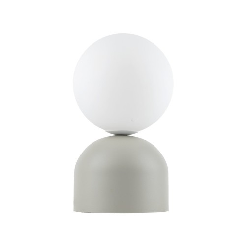 Lampka nowoczesna skandynawska loft klosz szklany kula beżowa biała TK Lighting Miki 16038 1x8W G9