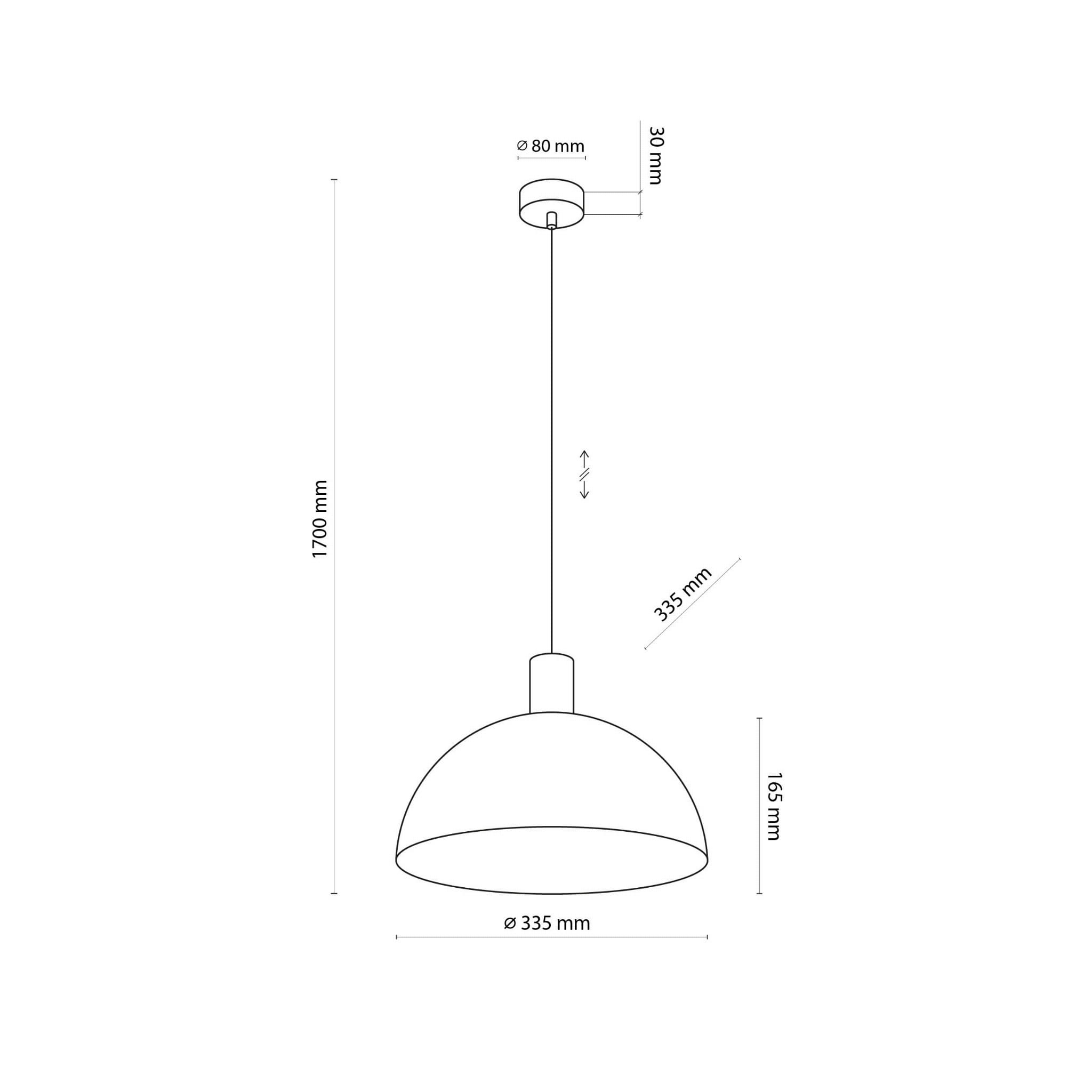 Lampa wisząca skandynawska industrialna loft retro drewniana klosz metalowy brązowa orzech TK Lighting Oslo 4508 1x15W E27